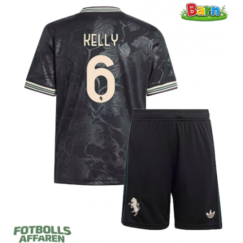 Juventus Lloyd Kelly #6 Tredjeställ Barn 2025-26 Kortärmad (+ Korta byxor)